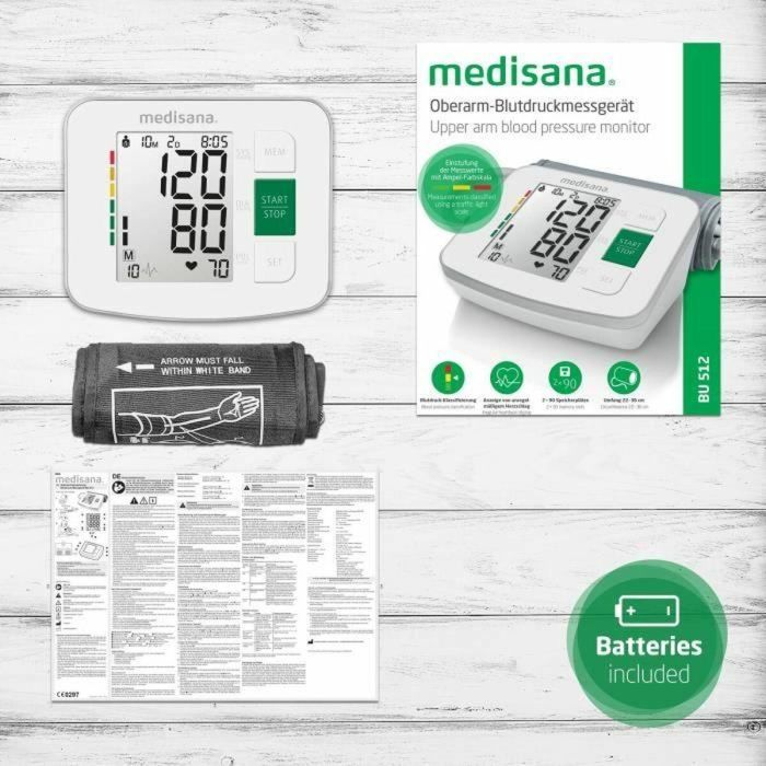 Medisana BU 512 Tensiómetro Blanco 18 Medisana BU 512 Tensiómetro Blanco 18