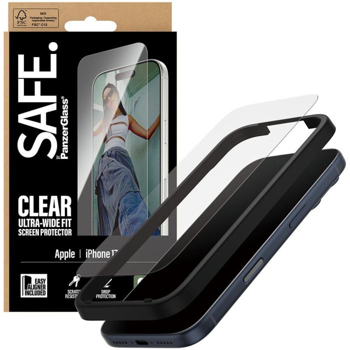 PanzerGlass SAFE Schutzglas Protector Pantalla iPhone 17 Pro Ultra-Wide Fit con EasyAligner Vidrio Templado 4 PanzerGlass SAFE Schutzglas Protector Pantalla iPhone 17 Pro Ultra-Wide Fit con EasyAligner Vidrio Templado 4