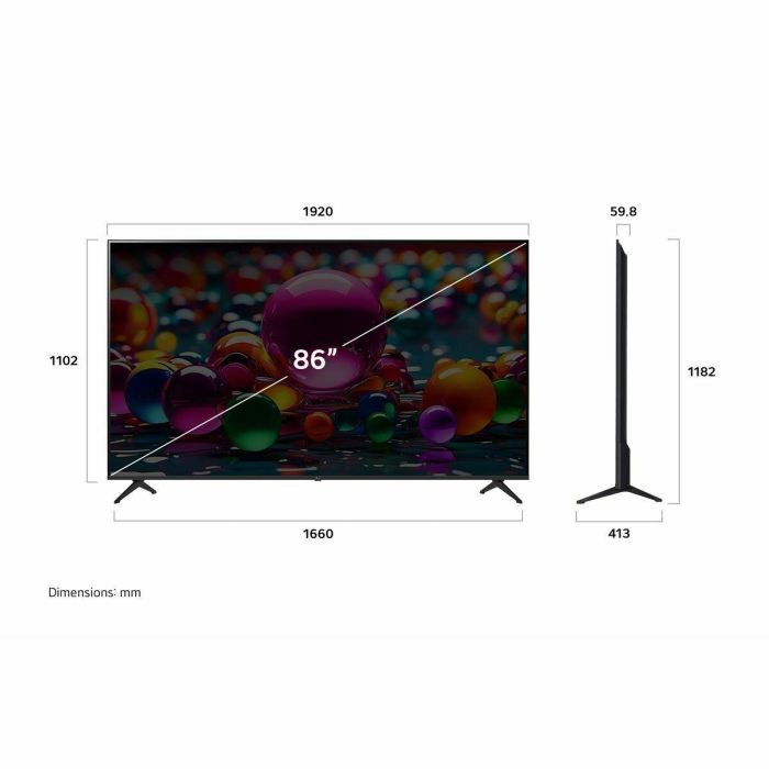 Smart TV LG 86UA75006LA.AEUQ 86" 4K Ultra HD LED HDR D-LED 19 Smart TV LG 86UA75006LA.AEUQ 86" 4K Ultra HD LED HDR D-LED 19