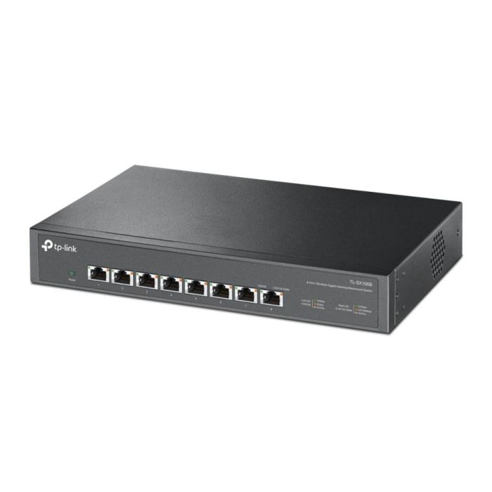 Tp-Link TL-SX1008 Switch 10G de Sobremesa/Montado en Rack 8 Puertos 100Mbps/1G/2.5G/5G/10Gbps, Auto-Negociación, 160Gbps Capacidad de Conmutación Tp-Link TL-SX1008 Switch 10G de Sobremesa/Montado en Rack 8 Puertos 100Mbps/1G/2.5G/5G/10Gbps, Auto-Negociación, 160Gbps Capacidad de Conmutación