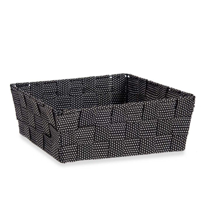 Cesta de Tela Kipit 24x20x8 cm, Negro - 2,4 litros (24 Unidades) 1 Cesta de Tela Kipit 24x20x8 cm, Negro - 2,4 litros (24 Unidades) 1