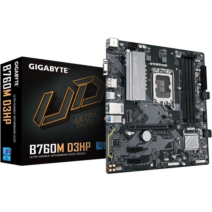 Gigabyte GA-B760M D3HP (1700) (D) Placa base Micro-ATX para procesadores Intel LGA 1700 0 Gigabyte GA-B760M D3HP (1700) (D) Placa base Micro-ATX para procesadores Intel LGA 1700 0