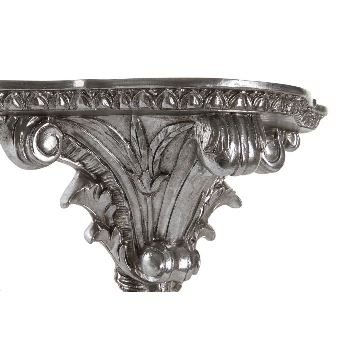 DKD Home Decor Repisa Neoclásica Plateada de Resina - Estante Decorativo de Pared para Salón o Dormitorio - 17 x 21 x 37.5 cm 1 DKD Home Decor Repisa Neoclásica Plateada de Resina - Estante Decorativo de Pared para Salón o Dormitorio - 17 x 21 x 37.5 cm 1