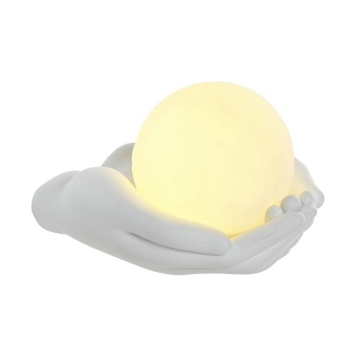 Decoracion Luminosa Moderno DKD Home Decor Blanco 13 x 10.5 x 16 cm (4 Unidades) 1