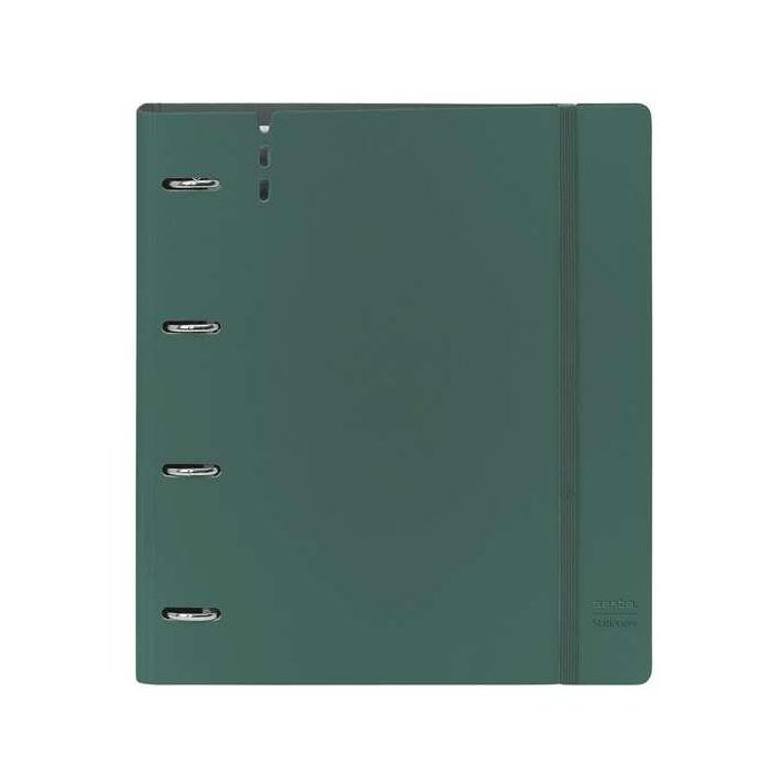 Carpeta Con Recambio Safta Din A4 Cuadro 5 mm Polipropileno Foam 4 Anillas 35 mm Verde Oscuro Carpeta Con Recambio Safta Din A4 Cuadro 5 mm Polipropileno Foam 4 Anillas 35 mm Verde Oscuro