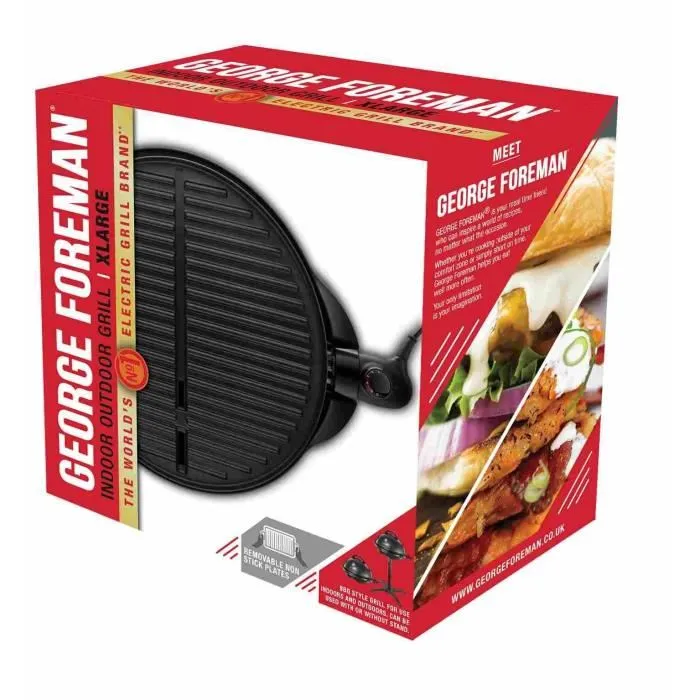 George Foreman 22460-56 Barbacoa Eléctrica Interior/Exterior 2400W Negro 2