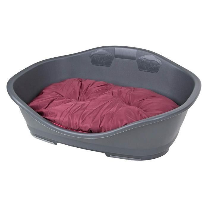 ZOLUX Cesta para Dormir de Plástico, Resistente, con Ranuras de Ventilación, Gris, 65 x 56 x 31 cm para Perro 2 ZOLUX Cesta para Dormir de Plástico, Resistente, con Ranuras de Ventilación, Gris, 65 x 56 x 31 cm para Perro 2