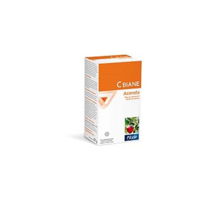 PILEJE Cbiane Acerola Vitamina C Natural 60 Comprimidos Masticables Sabor Frutos Rojos