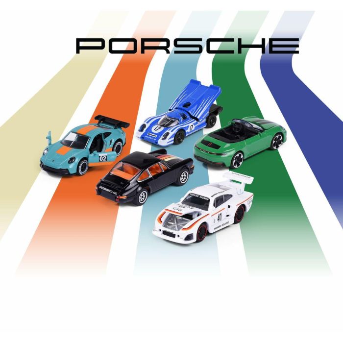 Majorette Pack Regalo 5 Piezas Majo Porsche SMO3467452077597 a partir de 3 años 2