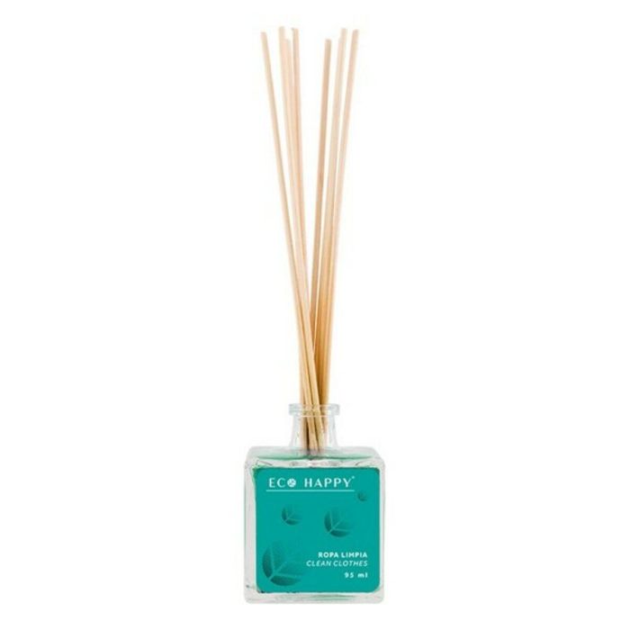 Eco Happy Ambientador Mikado Ropa Limpia - Fragancia Fresca y Evocadora del Mar, 95 ml Eco Happy Ambientador Mikado Ropa Limpia - Fragancia Fresca y Evocadora del Mar, 95 ml