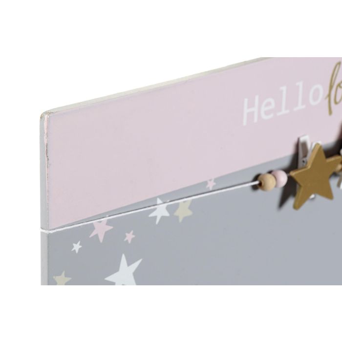 Memo Fotos DKD Home Decor Gris Rosa 1 x 24 x 40 cm 1 Memo Fotos DKD Home Decor Gris Rosa 1 x 24 x 40 cm 1