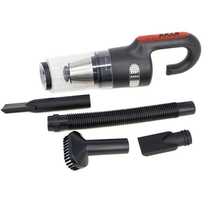 Jocca JOC8435253580825 Aspiradora de Coche Recargable Sin Cable, 7500 Pa, 18 min Autonomía, 0.5L - Negro/Rojo Jocca JOC8435253580825 Aspiradora de Coche Recargable Sin Cable, 7500 Pa, 18 min Autonomía, 0.5L - Negro/Rojo