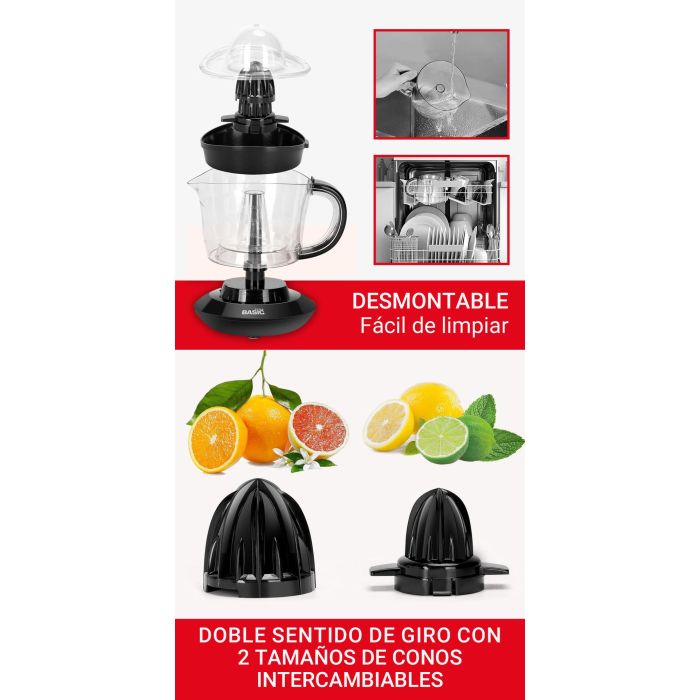 Exprimidor 25W-40W/700Ml Basic Home (6 Unidades) 2 Exprimidor 25W-40W/700Ml Basic Home (6 Unidades) 2