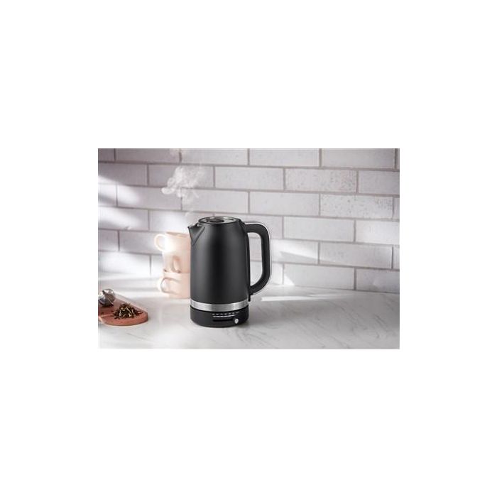 Kitchenaid Hervidor de Agua Control de Temperatura 1,7 L Negro Mate, Calentamiento Preciso, 7 Posiciones 1 Kitchenaid Hervidor de Agua Control de Temperatura 1,7 L Negro Mate, Calentamiento Preciso, 7 Posiciones 1