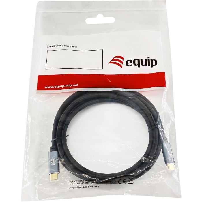 EQUIP 128357 Cable USB-C 3.2 Gen 2 Macho a Macho 2m 100W 4K/60Hz Negro 4