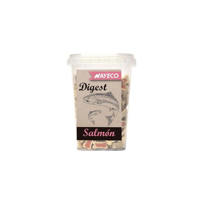 Nayeco Snack Semi Húmedo Huesitos Digest Salmón 200g - Refuerzo de Aprendizaje para Mascotas Nayeco Snack Semi Húmedo Huesitos Digest Salmón 200g - Refuerzo de Aprendizaje para Mascotas