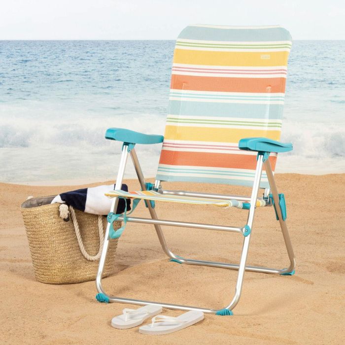 Silla de Playa Aktive 48 x 95 x 65 cm (4 Unidades) 5 Silla de Playa Aktive 48 x 95 x 65 cm (4 Unidades) 5