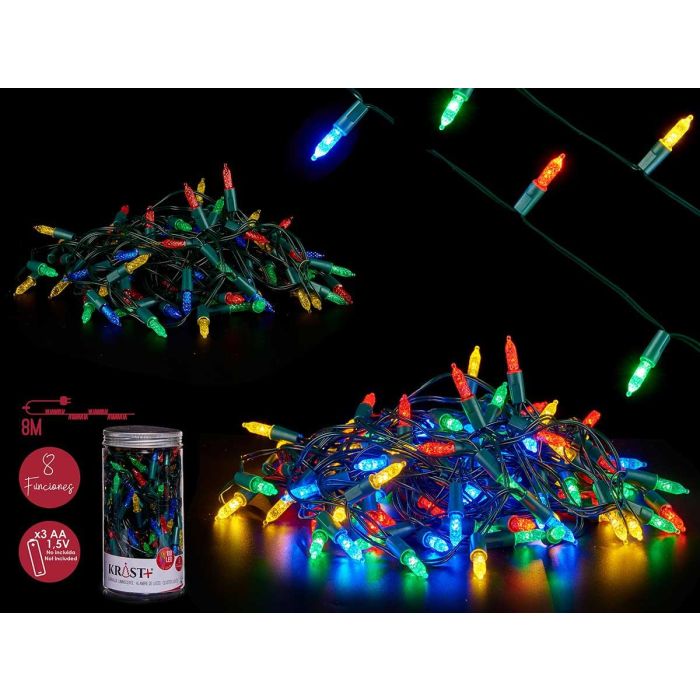 Tira LED Krist+ 9m 100 LEDs Multicolor, 8 Funciones, Temporizador, 10x17x10 cm (12 Unidades) Tira LED Krist+ 9m 100 LEDs Multicolor, 8 Funciones, Temporizador, 10x17x10 cm (12 Unidades)
