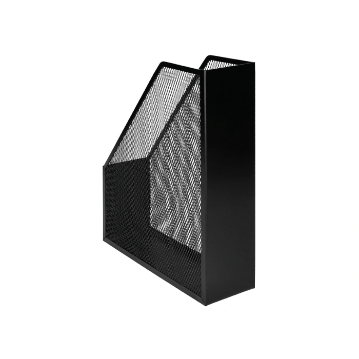 Q-connect Revistero Metálico Rejilla Negro 79x289x250 mm 2