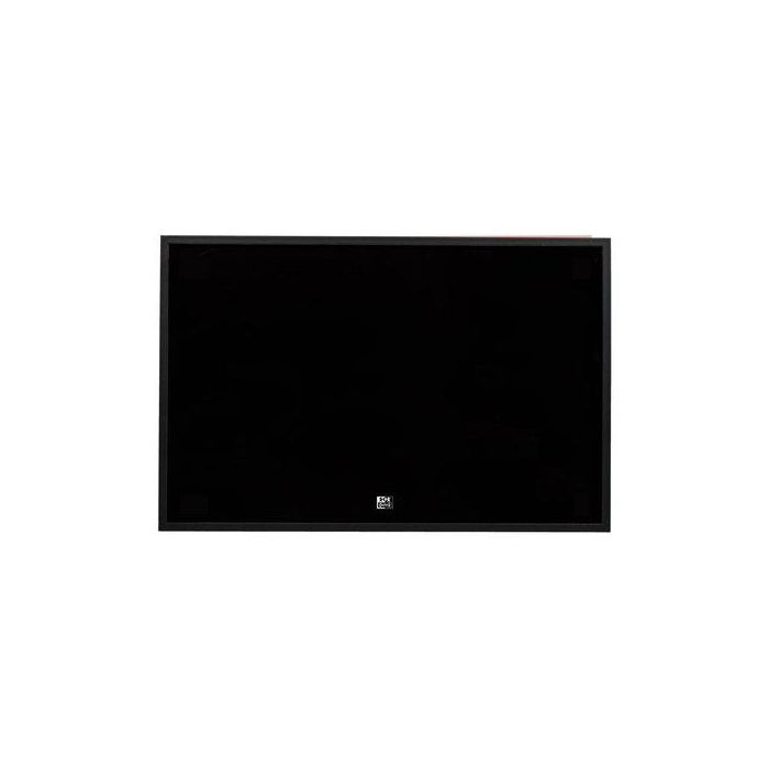 Pizarra Negra Magnetica Oxford A3 Scribzee Marco Color Negro (Incluye 3 Rotuladores Con Borrador, 2 Imanes Y Soportes De Pared)