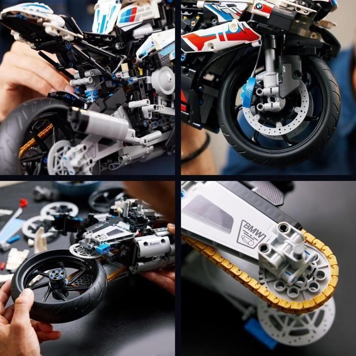 LEGO 42130 Technic BMW M 1000 RR Motocicleta, Réplica Detallada Modelo a Escala 1:5 para Adultos y Amantes de la Construcción y Exhibición 2 LEGO 42130 Technic BMW M 1000 RR Motocicleta, Réplica Detallada Modelo a Escala 1:5 para Adultos y Amantes de la Construcción y Exhibición 2