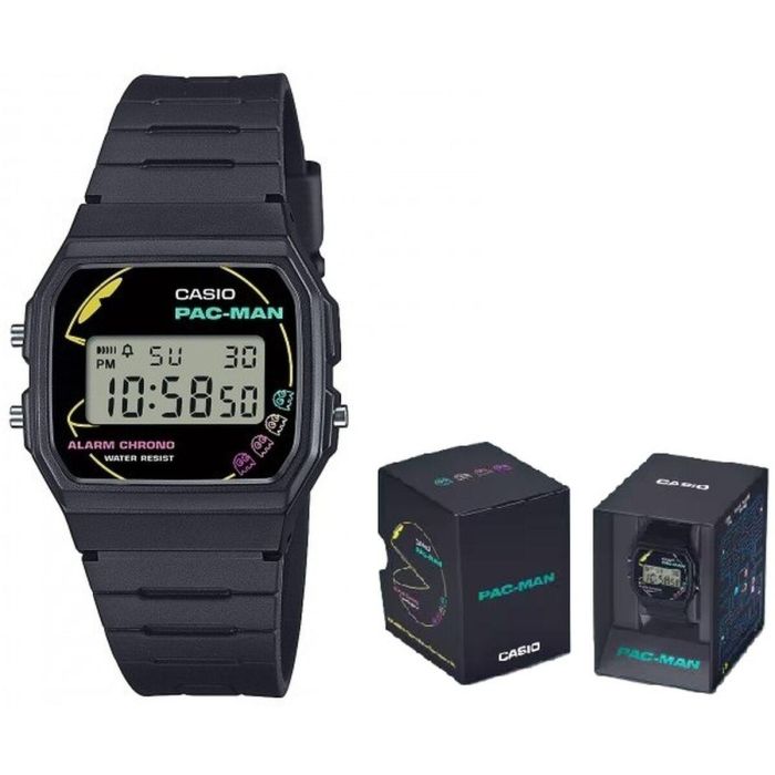 Reloj Unisex Casio F-91 - PACMAN Series Limited Edition Negro (Ø 35 mm)
