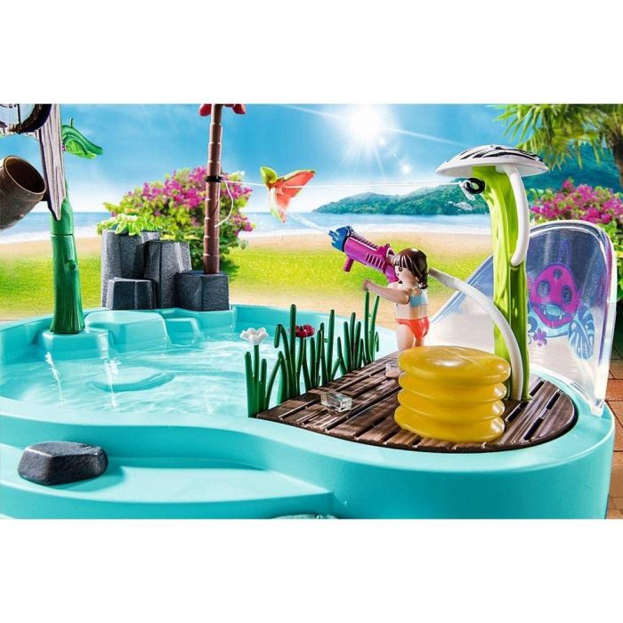 Playmobil Piscina Divertida Con Rociador De Agua Juguete Figuras Niños 1