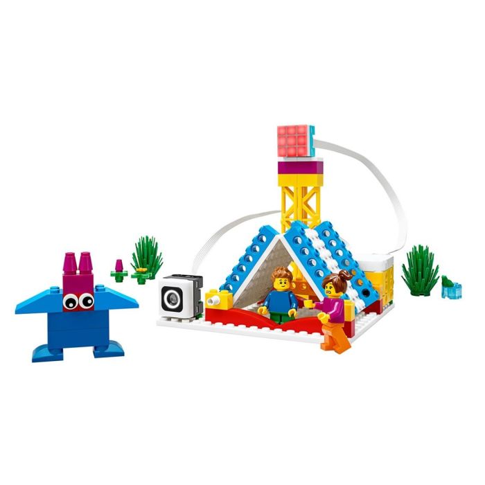 LEGO Education SPIKE Essential Set de 449 Piezas para Aprendizaje STEAM, 4 Minifiguras, Hub Inteligente, Motores, Sensor de Color y Caja de Almacenamiento LEGO Education SPIKE Essential Set de 449 Piezas para Aprendizaje STEAM, 4 Minifiguras, Hub Inteligente, Motores, Sensor de Color y Caja de Almacenamiento