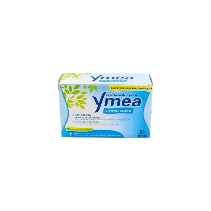 Ymea Vientre Plano Nueva Fórmula, para Sofocos y Hinchazón Abdominal - 64 cápsulas