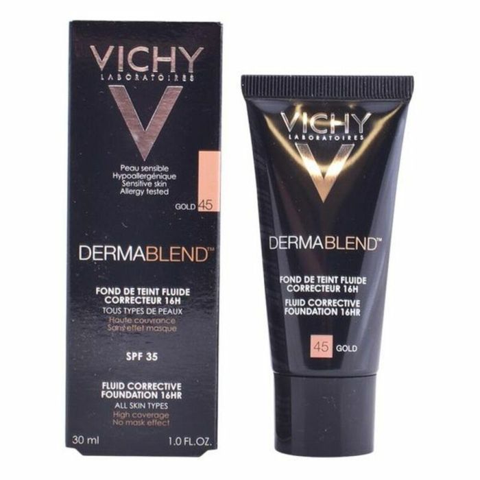Fondo de Maquillaje Fluido Dermablend Vichy Spf 35 30 ml 7 Fondo de Maquillaje Fluido Dermablend Vichy Spf 35 30 ml 7