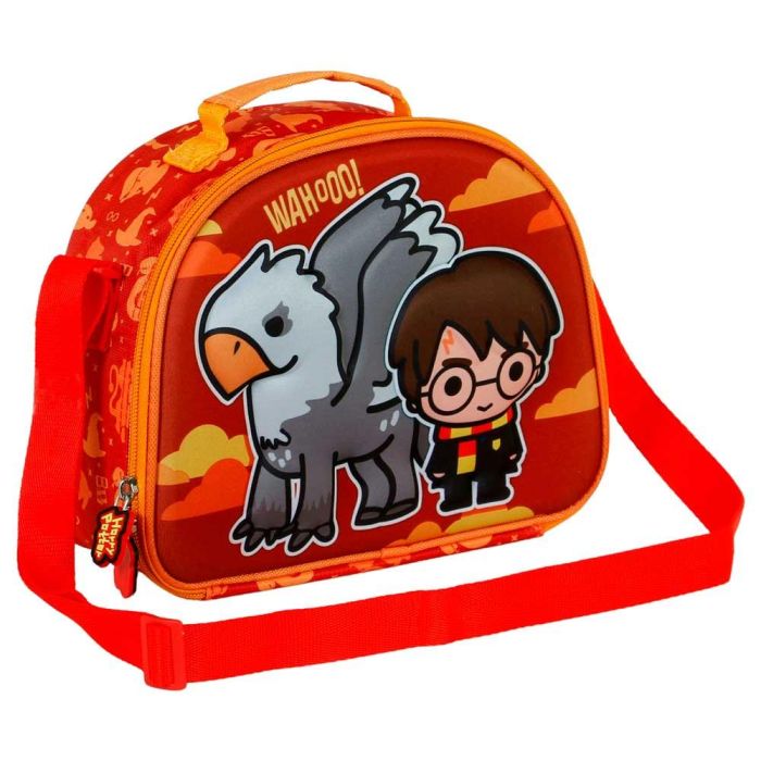 Bolsa Portamerienda 3D Buckbeak Harry Potter Naranja 2
