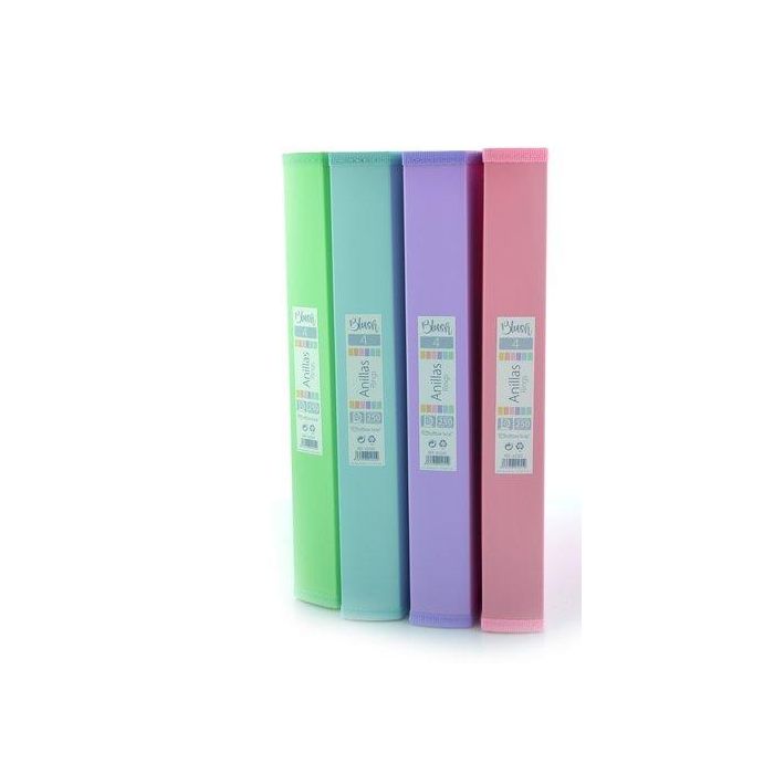 Carpeta De Anillas Office Box Pp A4+ Blush 4 An. 25Mm Surtido (4 Col.) (Set de 8)