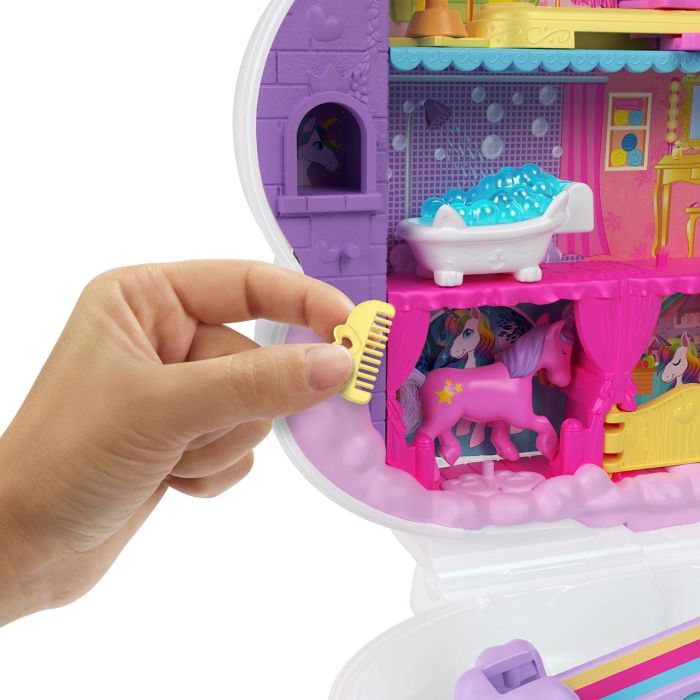 Salón De Belleza Unicornio Polly Pocket Hyd97 Mattel 3