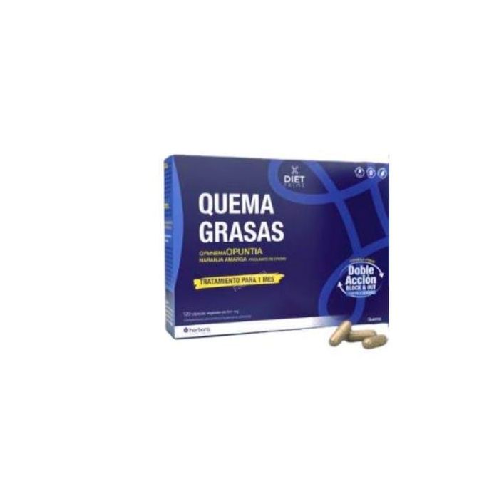 Diet Prime Quemagrasas con Opuntia, Gymnema, Naranja Amarga y Cromo 120 Vcaps. Ayuda a controlar la glucosa, producto vegano