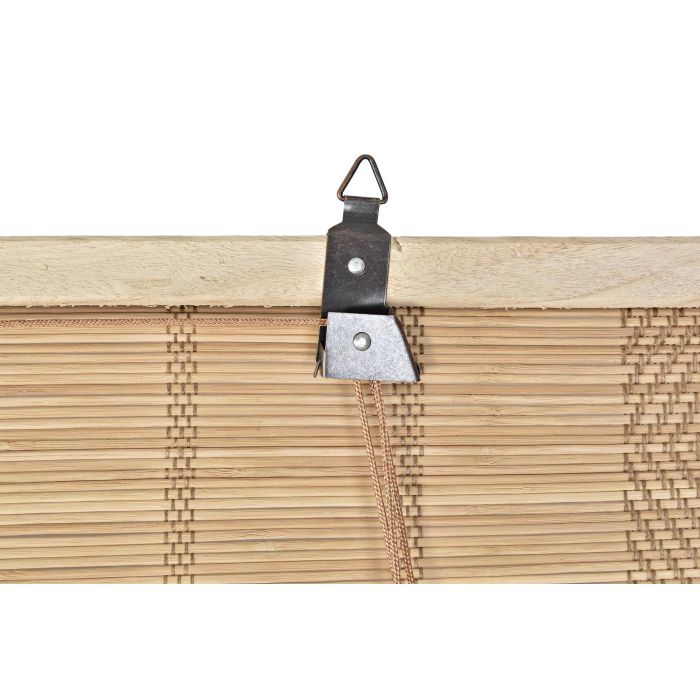 DKD Home Decor Estor Balines Marron Oscuro 3 x 175 x 120 cm Bambú Poliéster 3