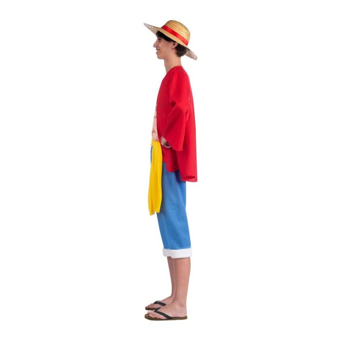 Disfraz luffy sombrero, chaqueta, camiseta, fajín y pantalón talla m 2 Disfraz luffy sombrero, chaqueta, camiseta, fajín y pantalón talla m 2