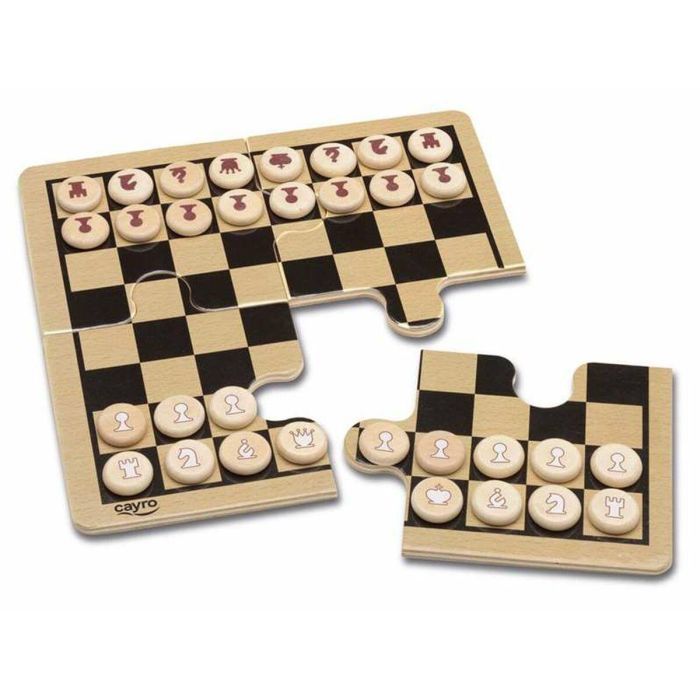 Cayro Juego de Ajedrez Clásico de Madera para Niños y Adultos, Estuche Metálico Resistente, Edad 7+ Años, Multilingüe, 12x19.5x5 cm 2 Cayro Juego de Ajedrez Clásico de Madera para Niños y Adultos, Estuche Metálico Resistente, Edad 7+ Años, Multilingüe, 12x19.5x5 cm 2