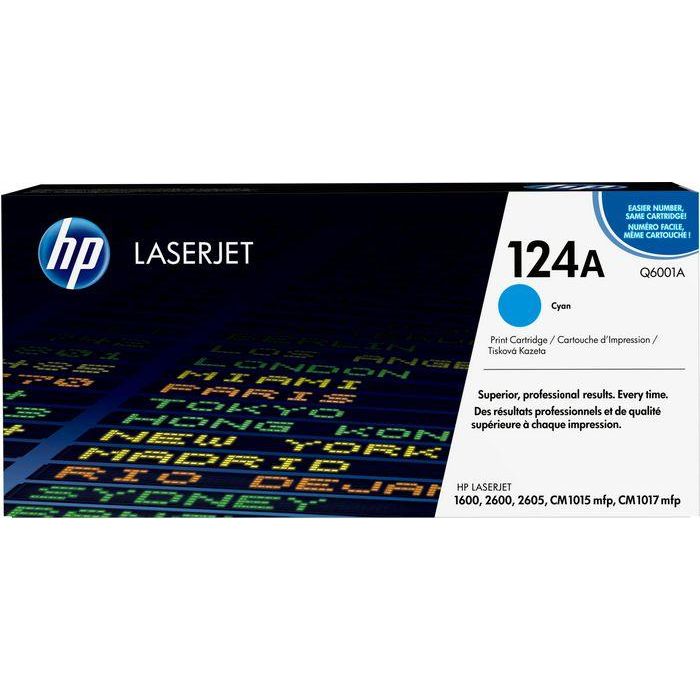 HP 124A Cyan Original LaserJet Toner Cartridge HP 124A Cyan Original LaserJet Toner Cartridge