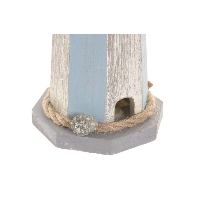 DKD Home Decor Faro Figura Decorativa Azul Blanco 38 x 12 x 12 cm (2 Unidades)