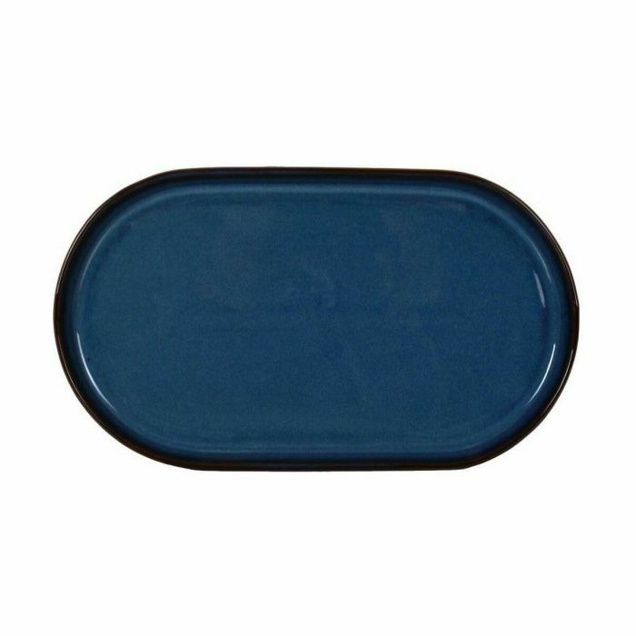 Bandeja de Aperitivos La Mediterránea Chester Azul Ovalado 30,5 x 17,5 x 2,8 cm (8 Unidades) 1