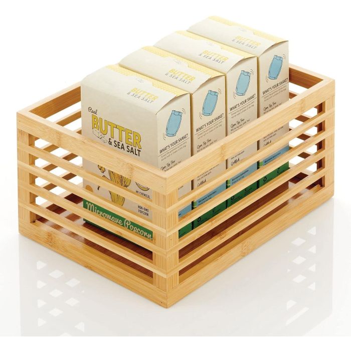 Set de 3 Cajas de Bambú para Organizar - Confortime (4 Cajas) 2 Set de 3 Cajas de Bambú para Organizar - Confortime (4 Cajas) 2