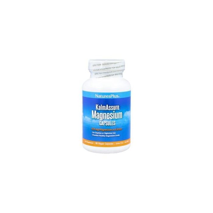 NATURES PLUS Kalmassure Magnesio Citrato 400 mg - Suplemento para el Sistema Nervioso - 120 Cápsulas