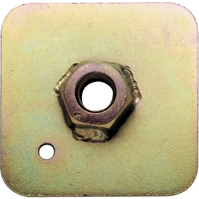 Sabelt SBCCMI0016 Placa Trasera para Eye-Perno con Tuerca Soldada 40 mm, Rosca 7/16 UNF, 65x65x3 mm, Homologación FIA