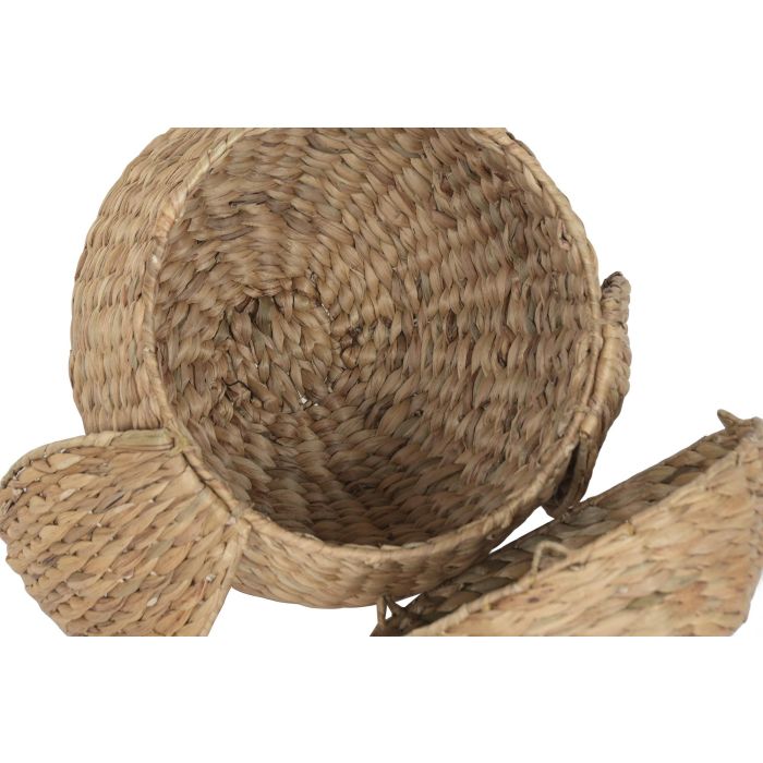 DKD Home Decor Cesta Kids Natural 38 x 47 x 44 cm, 2 Unidades, Jacinto de Agua, Metal DKD Home Decor Cesta Kids Natural 38 x 47 x 44 cm, 2 Unidades, Jacinto de Agua, Metal