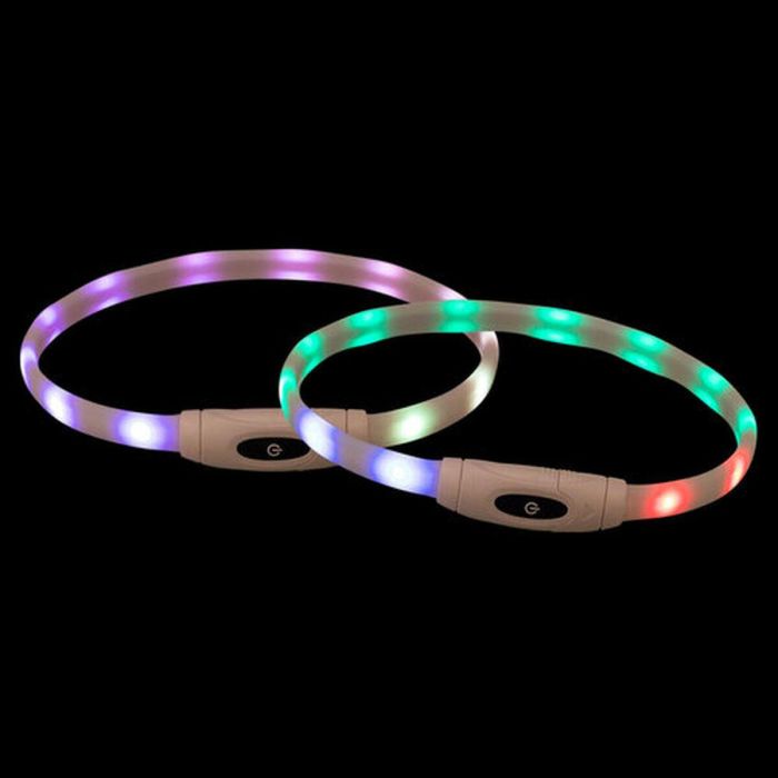 Collar LED para Mascotas Trixie Multicolor Silicona Plástico 10
