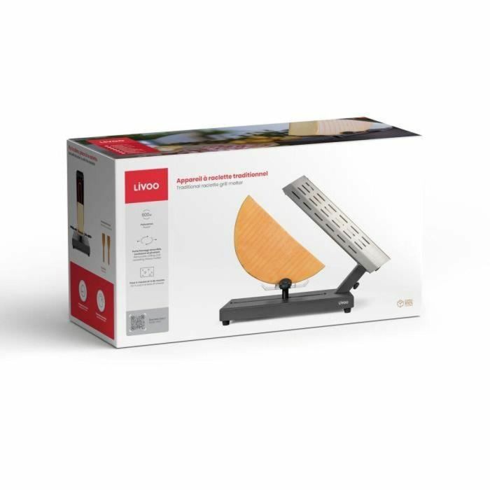 Máquina de raclette tradicional - LIVOO - DOC314 - 600W - 6 a 8 personas - Porta quesos extraíble y deslizante, 360° - 2 espátulas 1 Máquina de raclette tradicional - LIVOO - DOC314 - 600W - 6 a 8 personas - Porta quesos extraíble y deslizante, 360° - 2 espátulas 1
