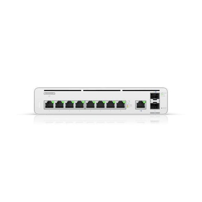 Ubiquiti (2) 10G SFP+ ports, (9) GbE RJ45 ports, 1U, 210.4 x 140.2 x 43.7 mm 1 Ubiquiti (2) 10G SFP+ ports, (9) GbE RJ45 ports, 1U, 210.4 x 140.2 x 43.7 mm 1