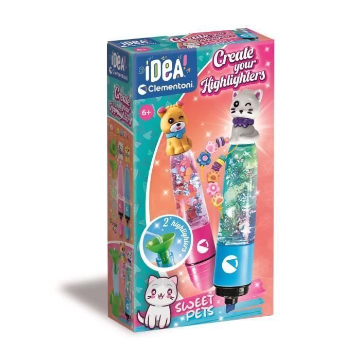 Clementoni CLE8005125188758 Crea tus fluorescentes Sweet Pets