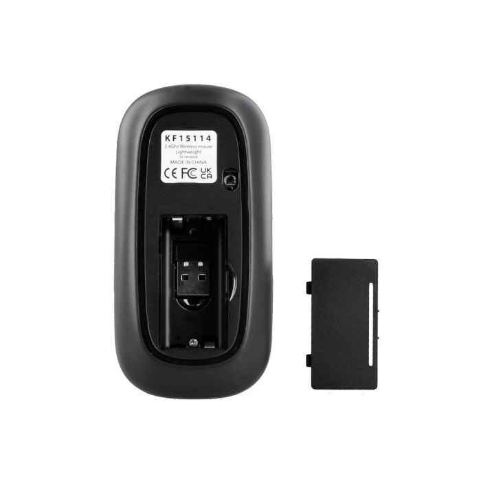 Raton Q-Connect Optico Inalambrico Silencioso Dpi 800-1200-1600 Pilas Aaa Negro 2