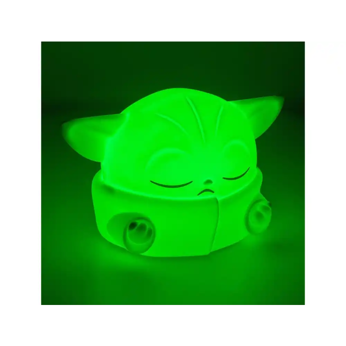 Wondee Lámpara Mandaloriano Grogu (Baby Yoda) de Silicona, Luz Nocturna Suave y Táctil 4